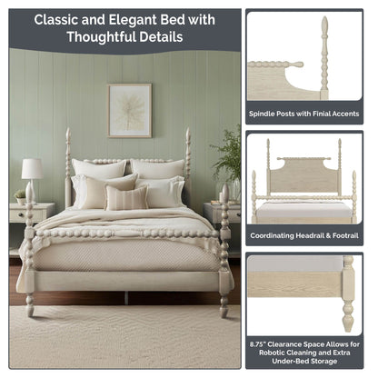 Beckett Turned Wood Spindle Bed