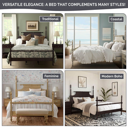 Beckett Turned Wood Spindle Bed