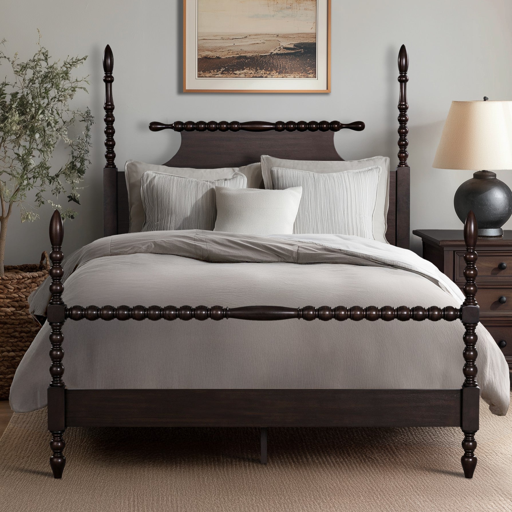 Madison Park Signature - Beckett Turned Wood Spindle Bed - Furniture