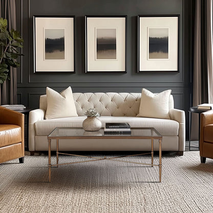 Porter Rectangular Metal & Glass Coffee Table