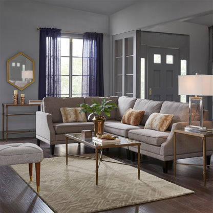 Porter Rectangular Metal & Glass Coffee Table