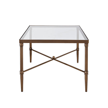 Porter Rectangular Metal & Glass Coffee Table