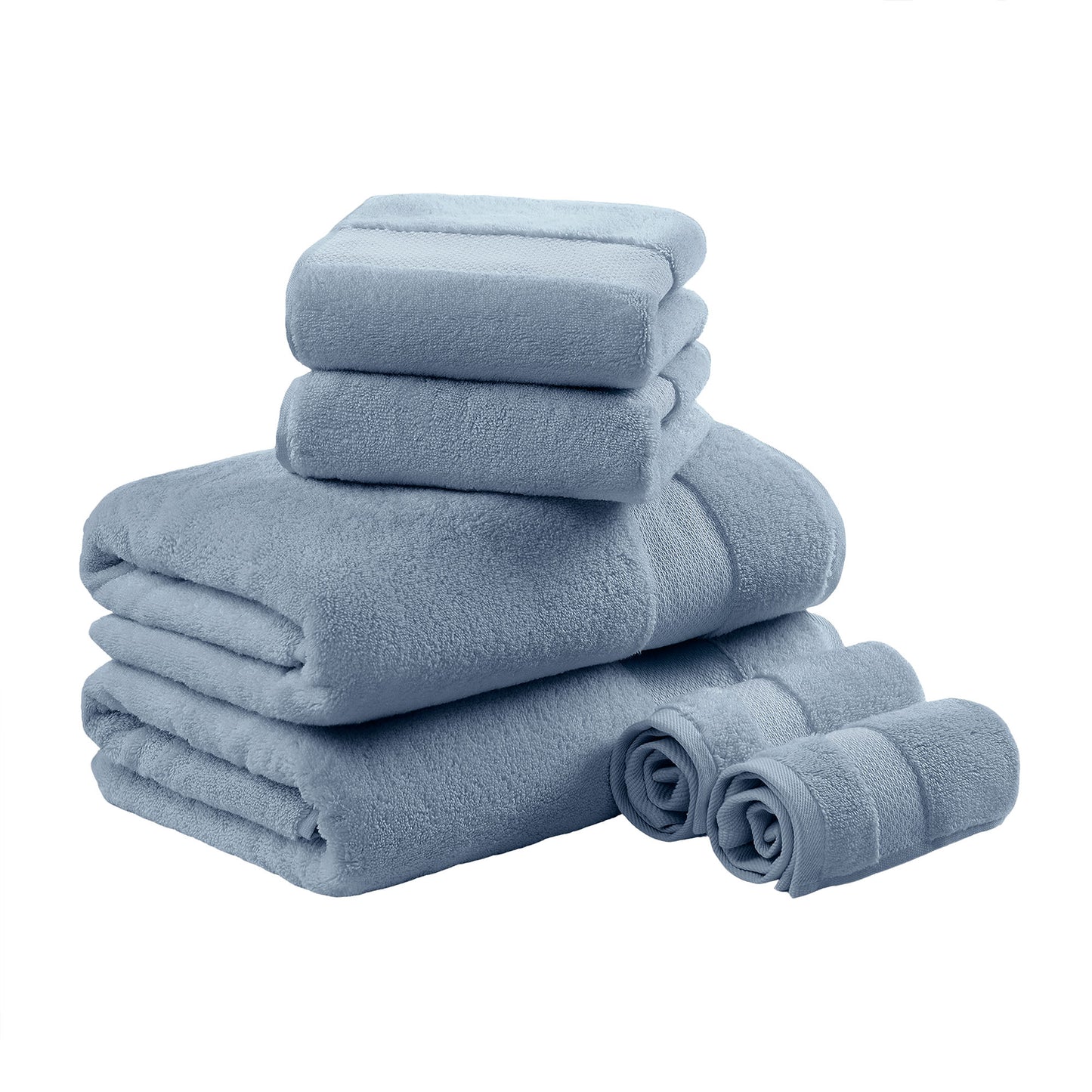 Turkish Cotton 6-Piece Bath Towel Set