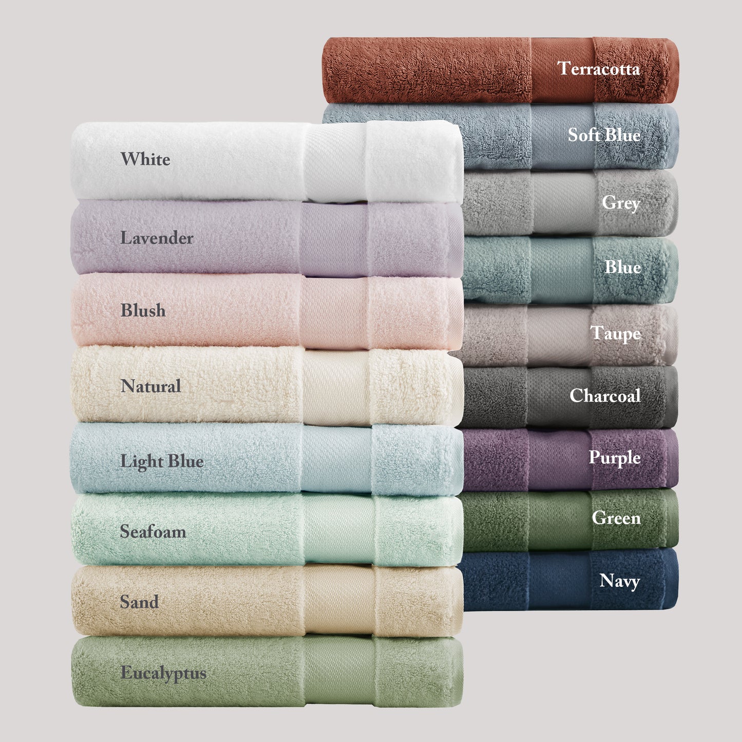Turkish Cotton 6-Piece Bath Towel Set