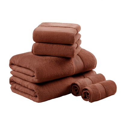 Turkish Cotton 6-Piece Bath Towel Set