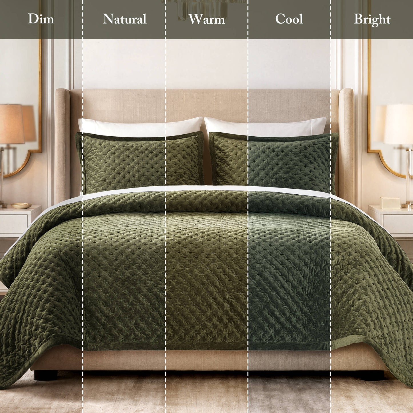 Charleston Velvet Coverlet Mini Set