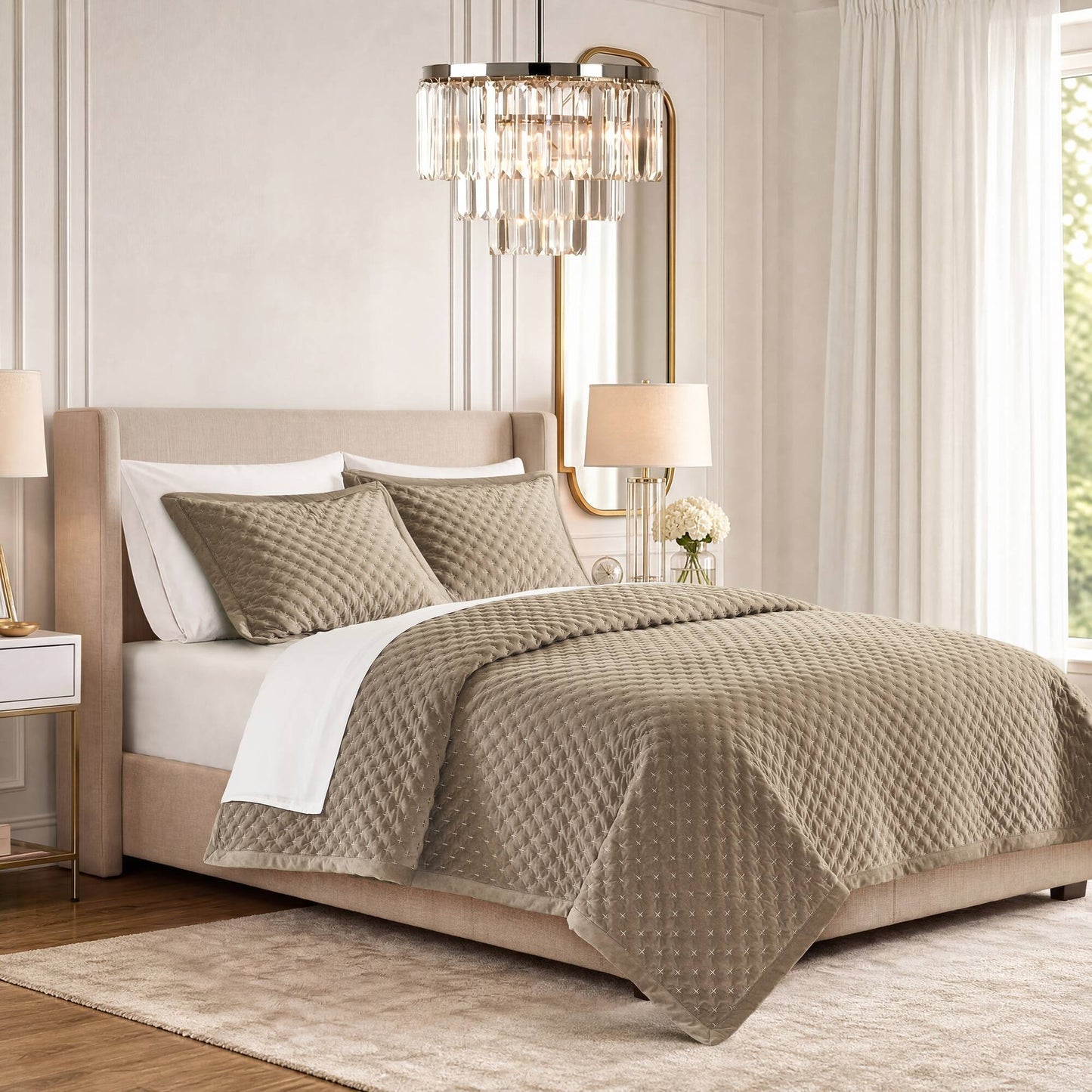 Charleston Velvet Coverlet Mini Set
