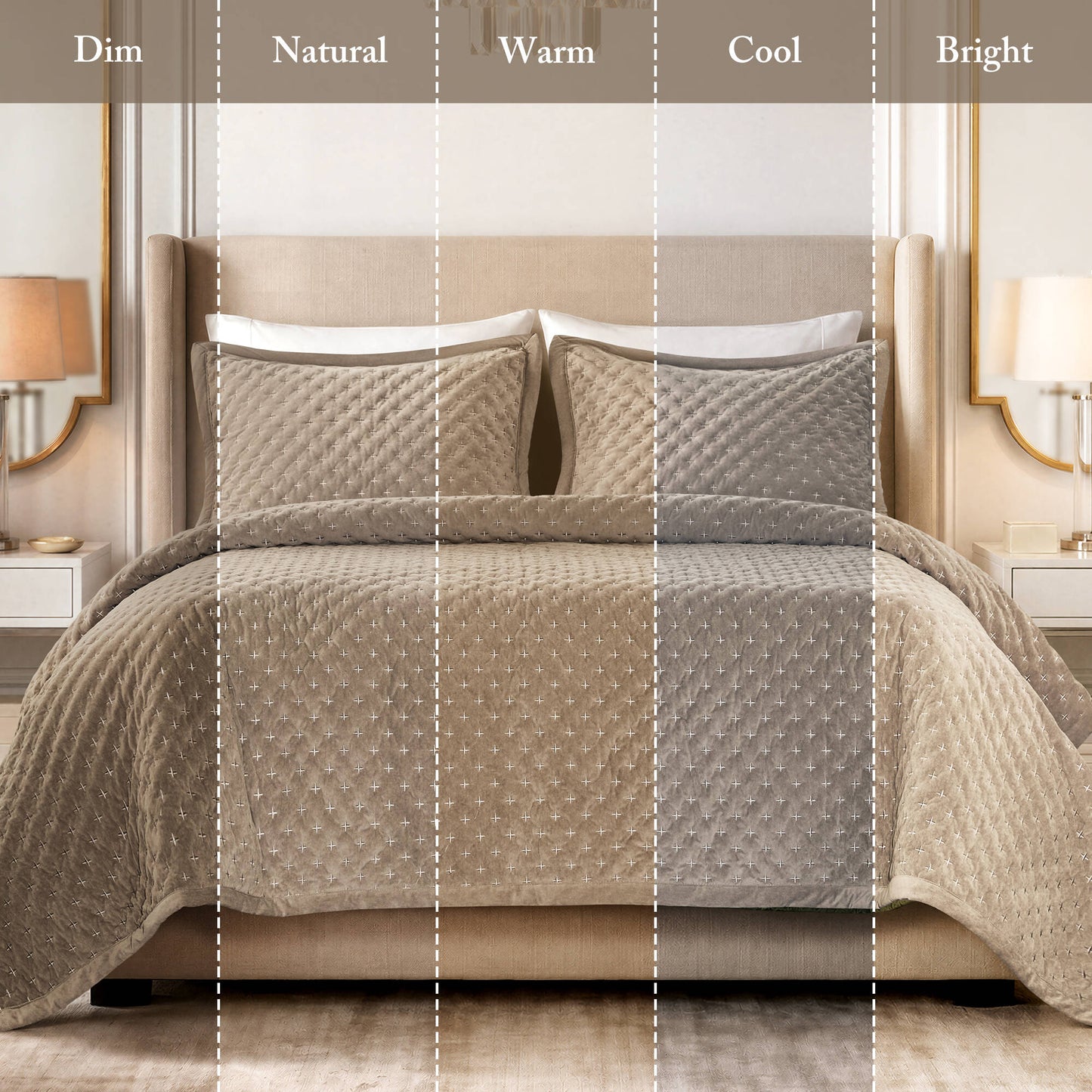 Charleston Velvet Coverlet Mini Set