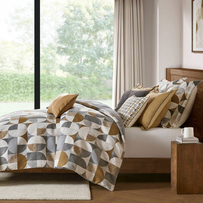 Cirque Jacquard Oversized Duvet Style Comforter Set
