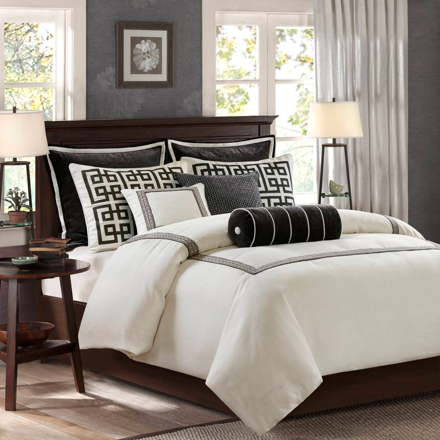 Jarvis Embroidery Oversized Duvet Style Comforter Set