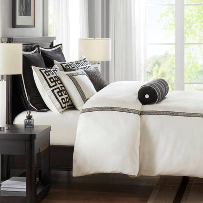 Jarvis Embroidery Oversized Duvet Style Comforter Set