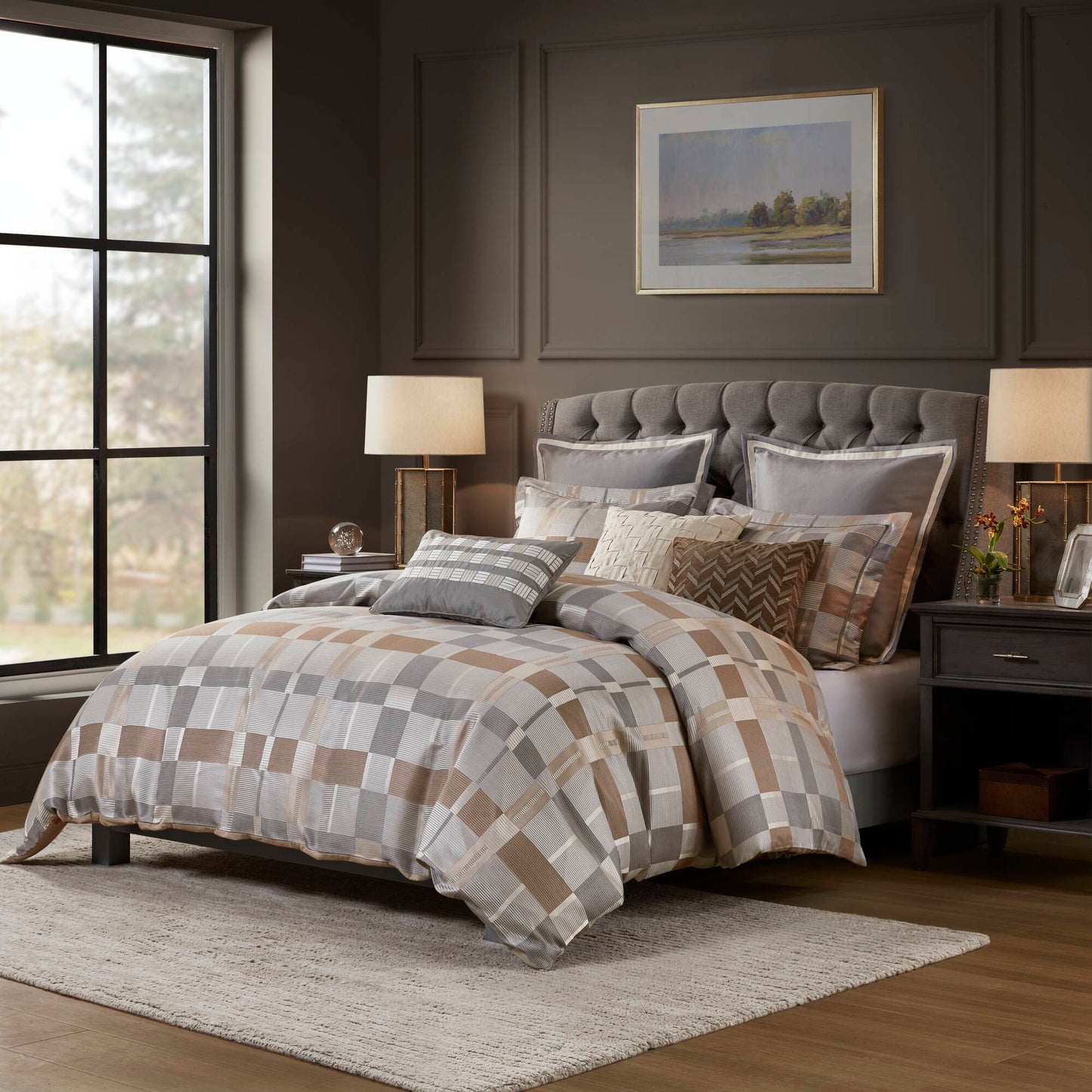 Prescott Jacquard Oversized Duvet Style Comforter Set