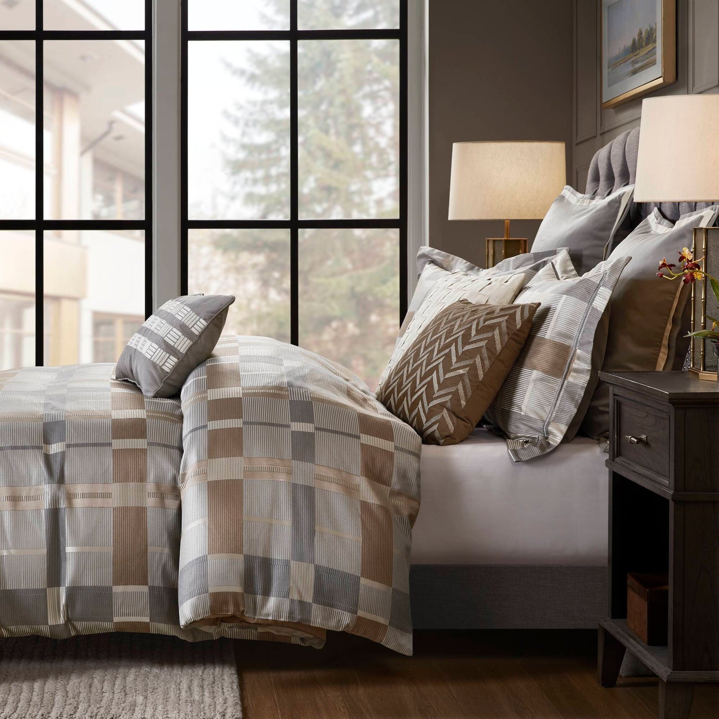 Prescott Jacquard Oversized Duvet Style Comforter Set