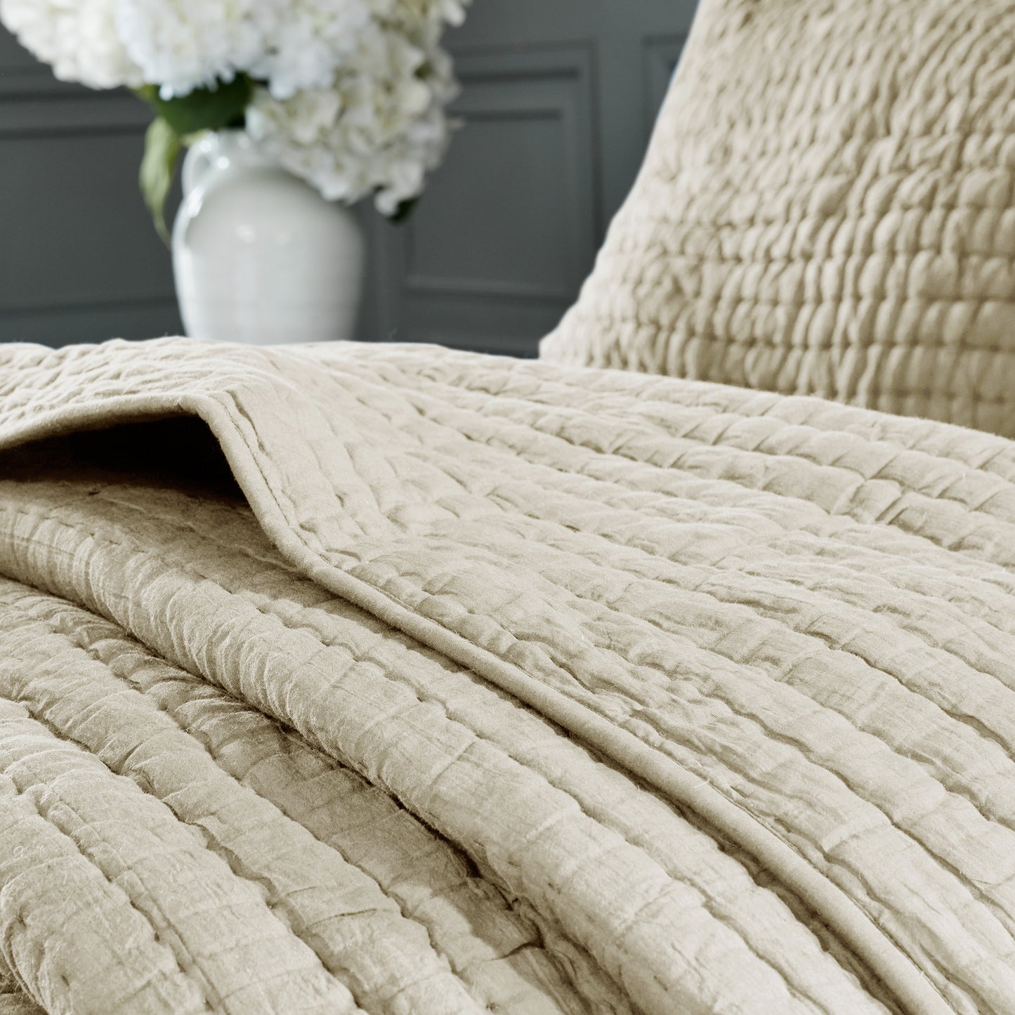 Serene 3 Piece Hand Quilted Cotton Quilt Set