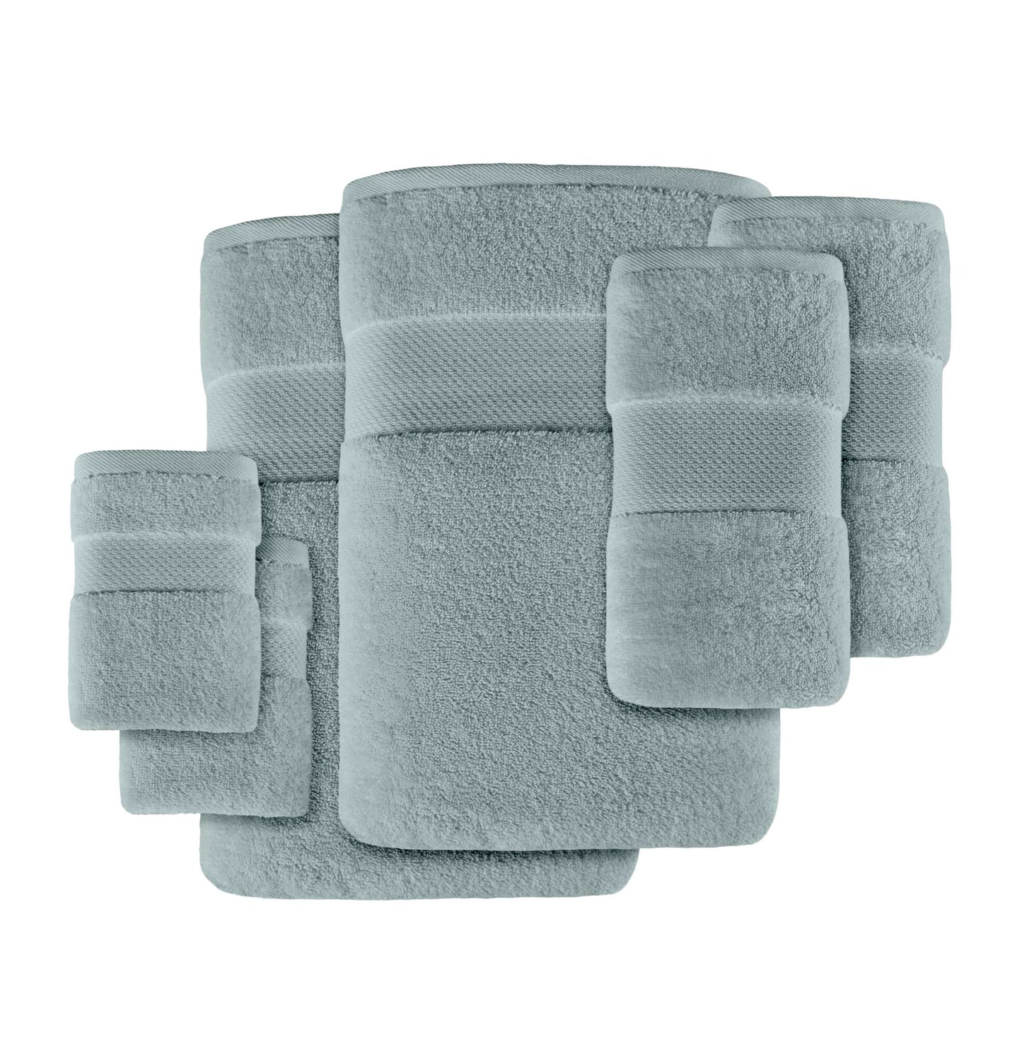 Turkish Cotton 6 Piece Bath Towel Set