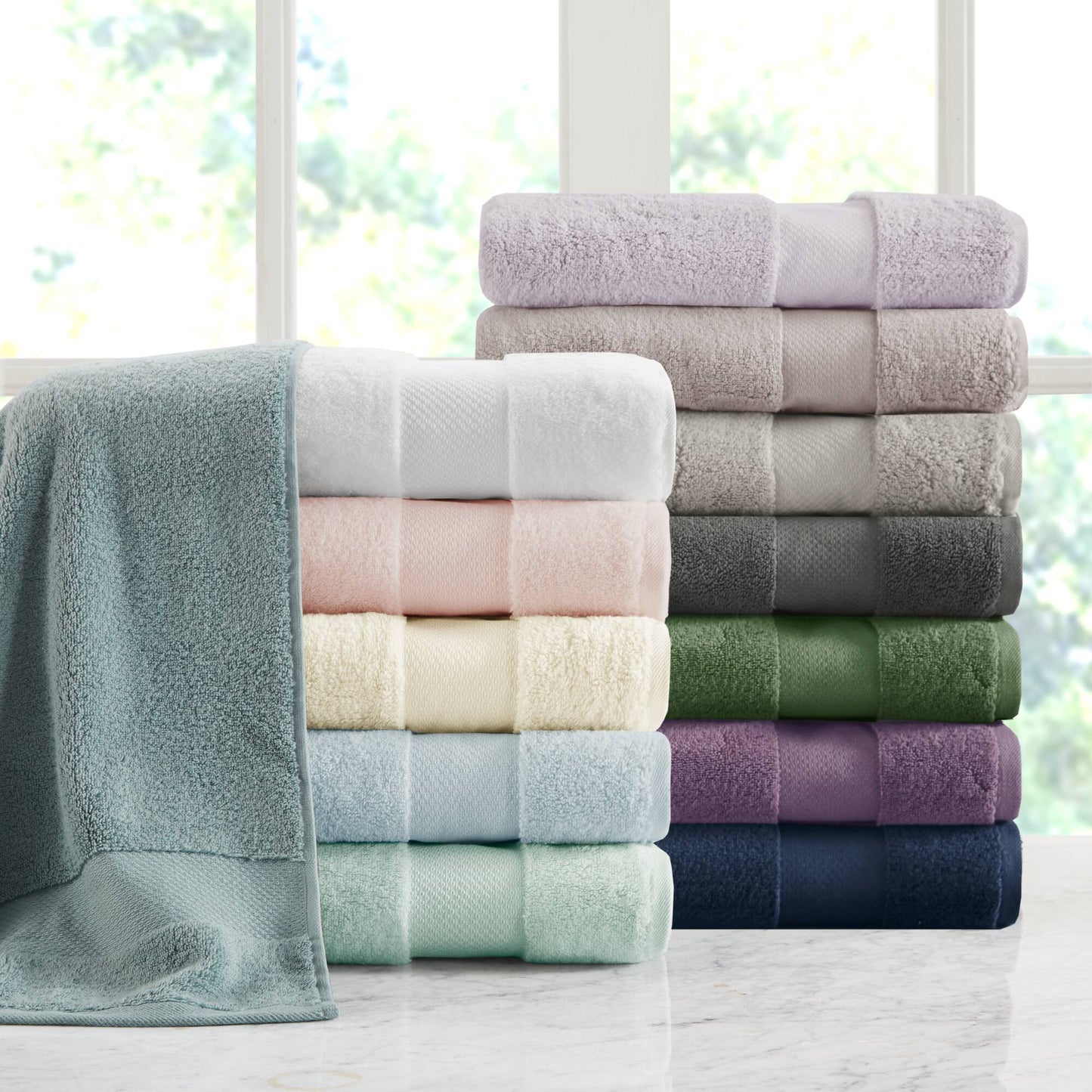 Turkish Cotton 6 Piece Bath Towel Set