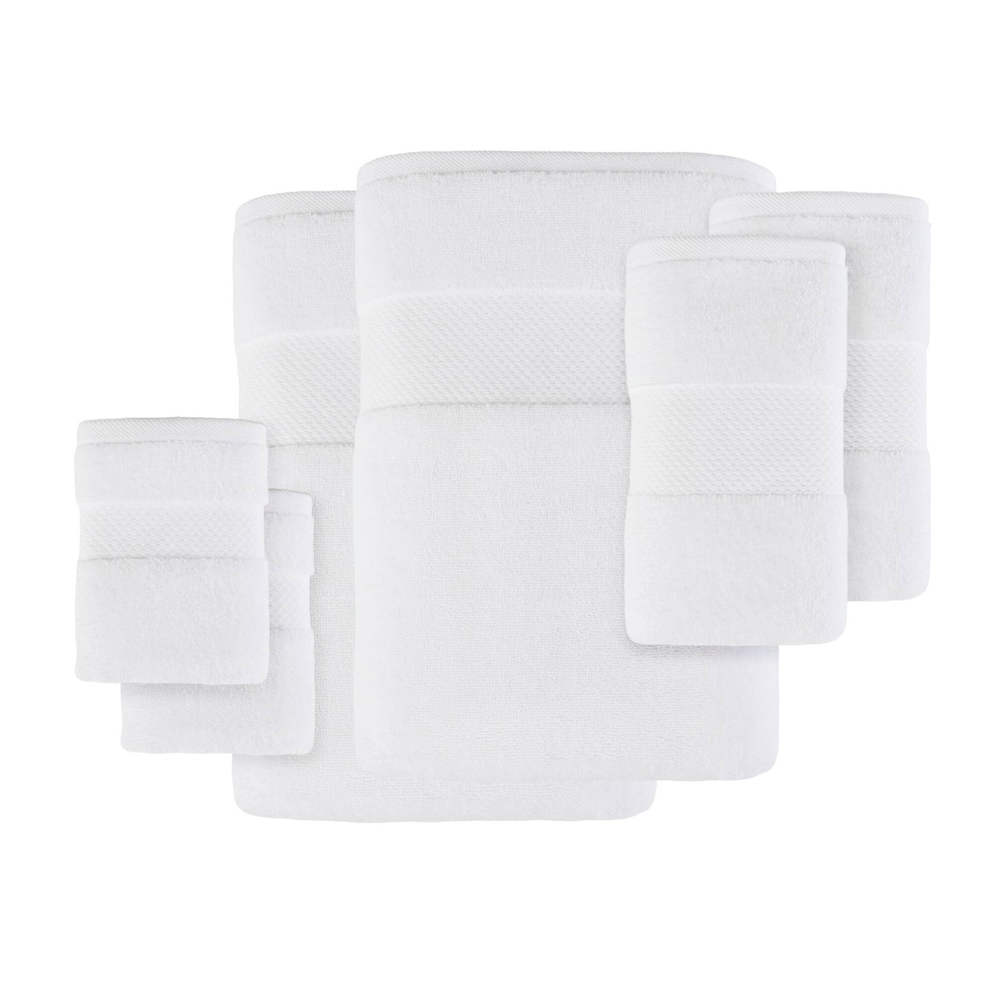 Turkish Cotton 6 Piece Bath Towel Set