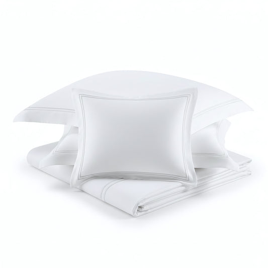 500 Thread Count Luxury Collection 100% Cotton Sateen Embroidered Duvet Cover Set