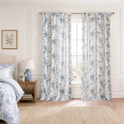 Adele Ruffle Window Panel