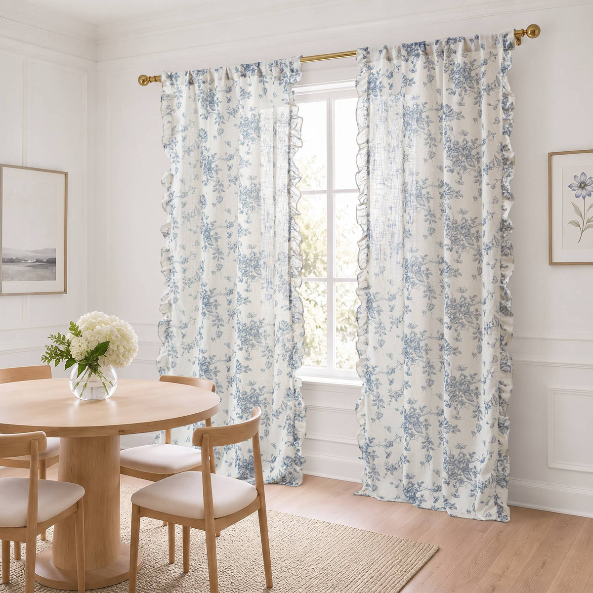 Adele Ruffle Window Panel