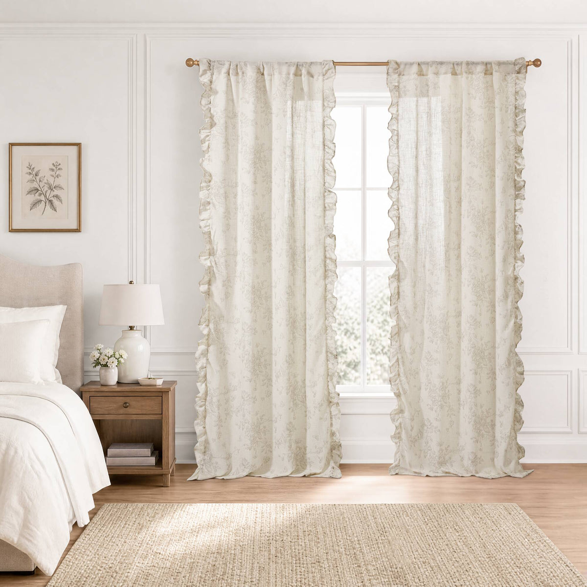 Adele Ruffle Window Panel