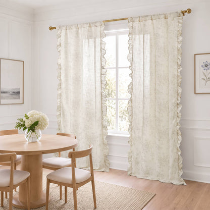 Adele Ruffle Window Panel