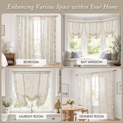 Adele Ruffle Window Panel