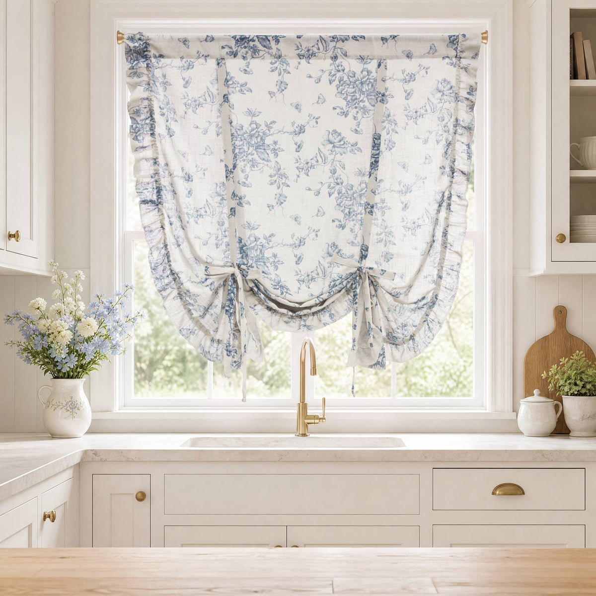 Adele Ruffle Window Panel