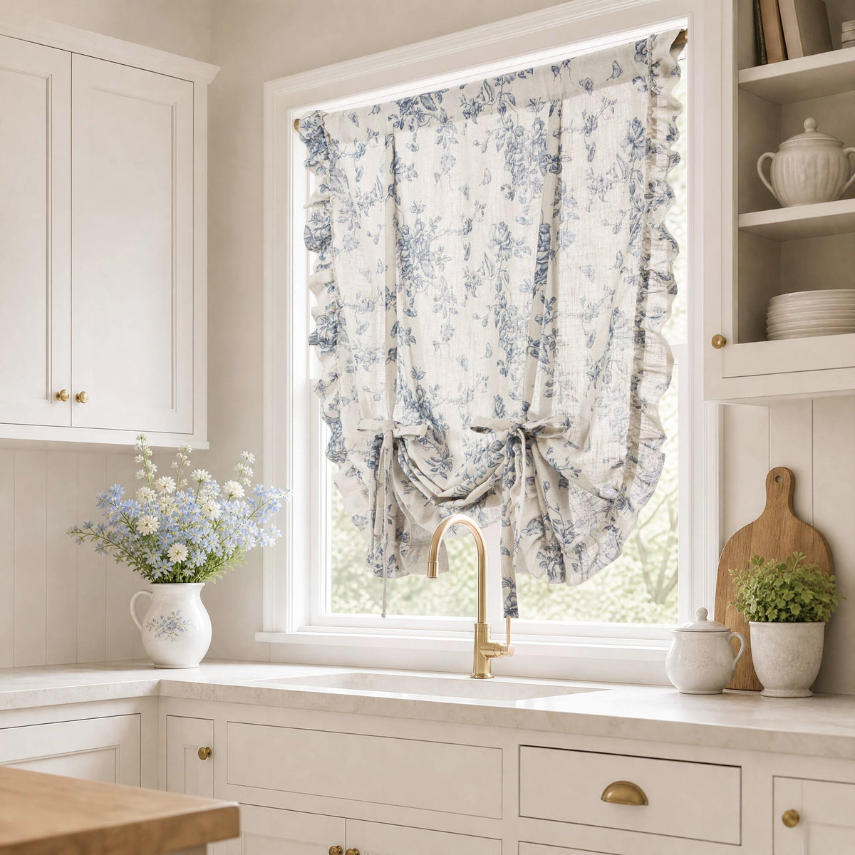 Adele Ruffle Window Panel