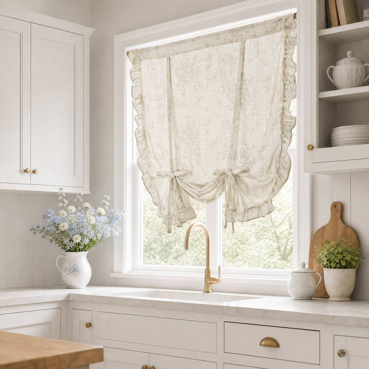 Adele Ruffle Window Panel