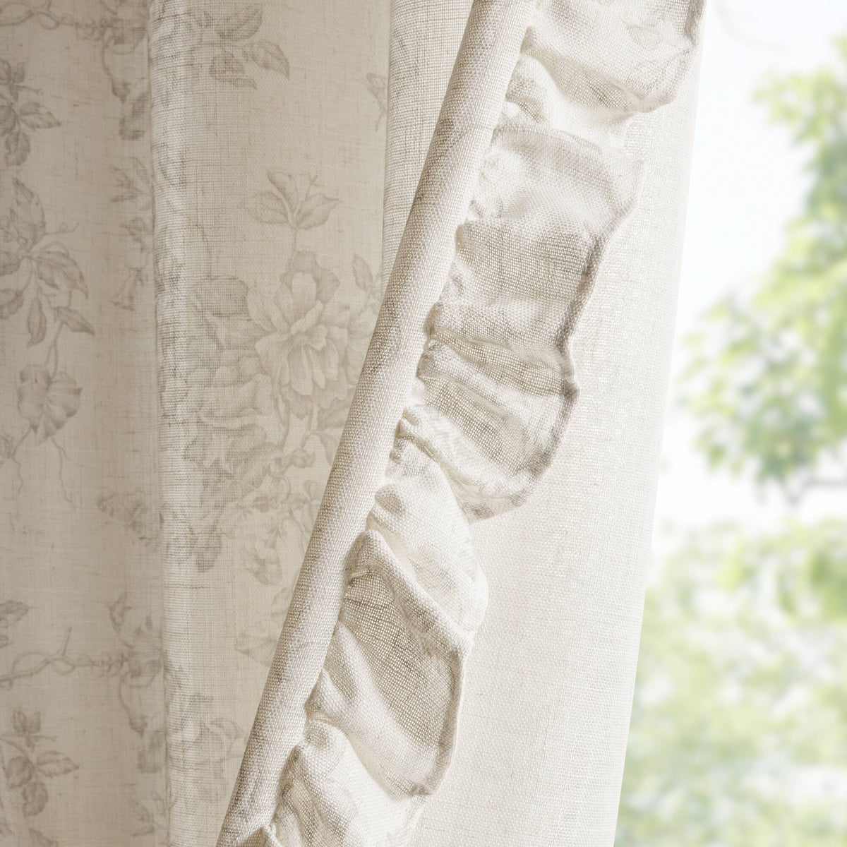Adele Ruffle Window Panel