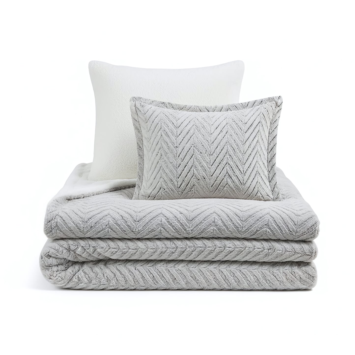 Adelyn Back Print Brushed Fur Duvet Cover Set