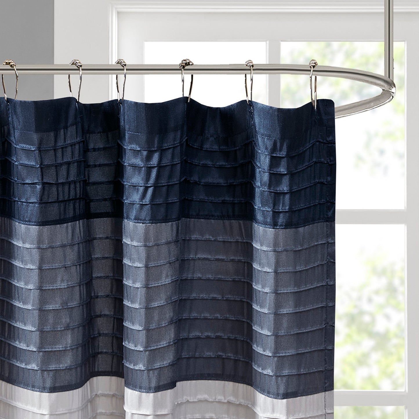Amherst Faux Silk Shower Curtain