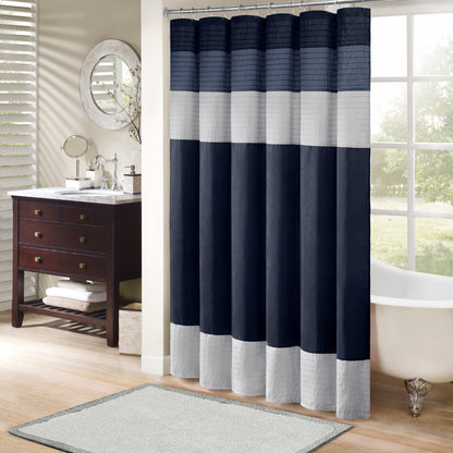 Amherst Faux Silk Shower Curtain