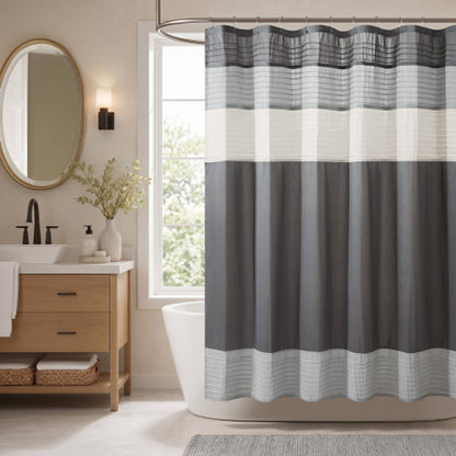 Amherst Faux Silk Shower Curtain