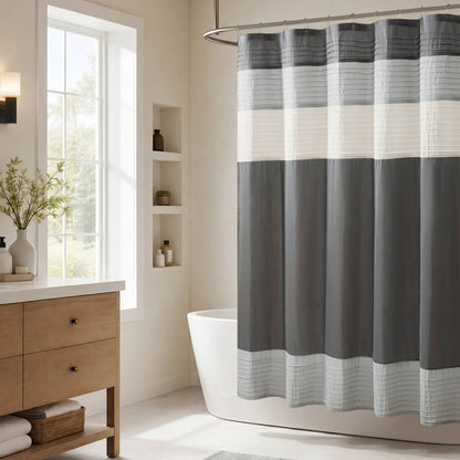 Amherst Faux Silk Shower Curtain
