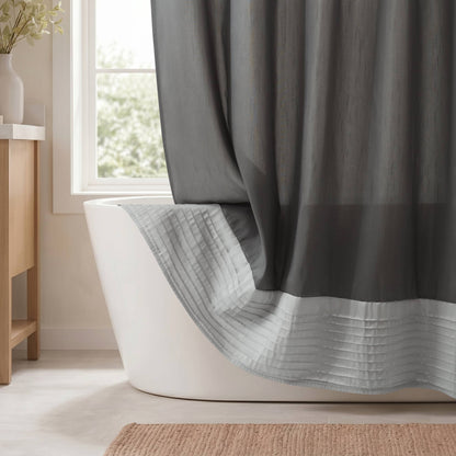 Amherst Faux Silk Shower Curtain