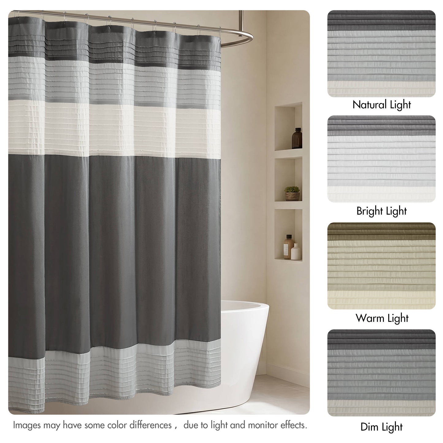 Amherst Faux Silk Shower Curtain