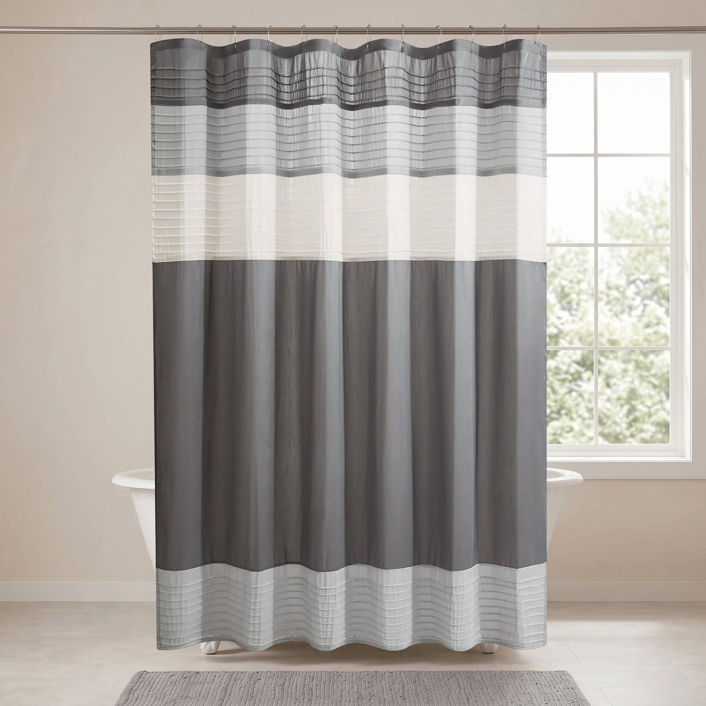 Amherst Faux Silk Shower Curtain