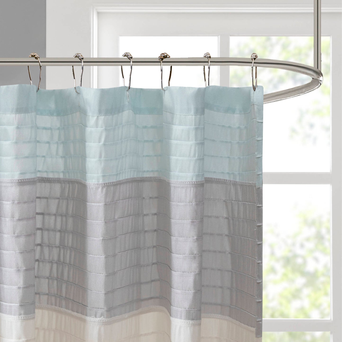 Amherst Faux Silk Shower Curtain