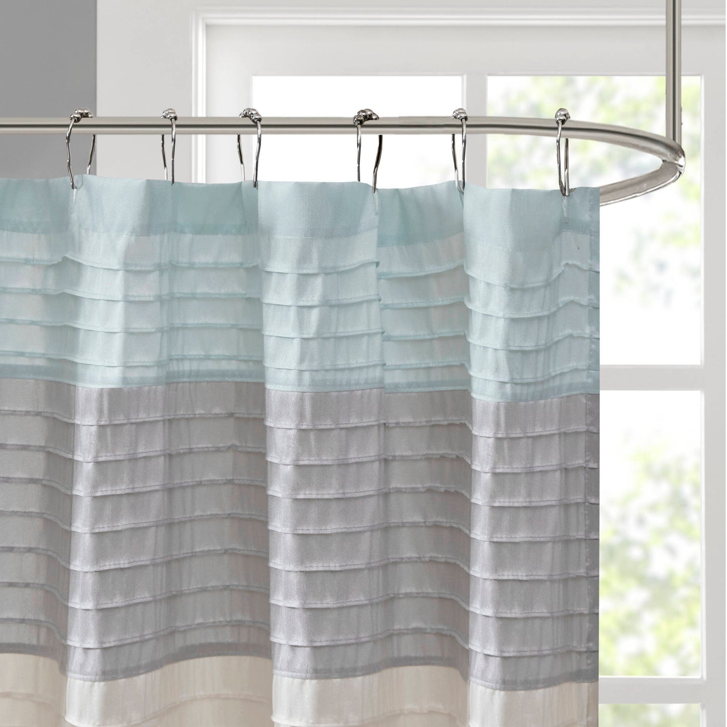 Amherst Faux Silk Shower Curtain