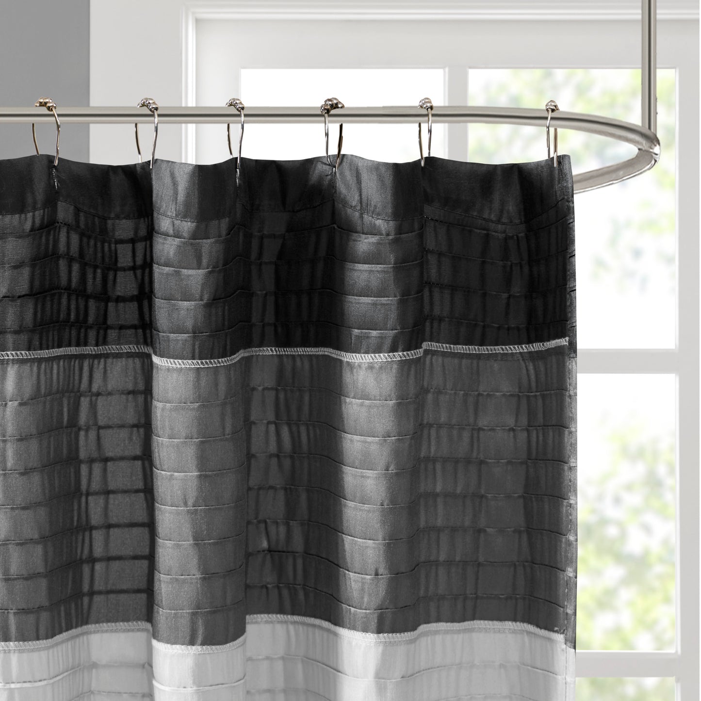 Amherst Faux Silk Shower Curtain