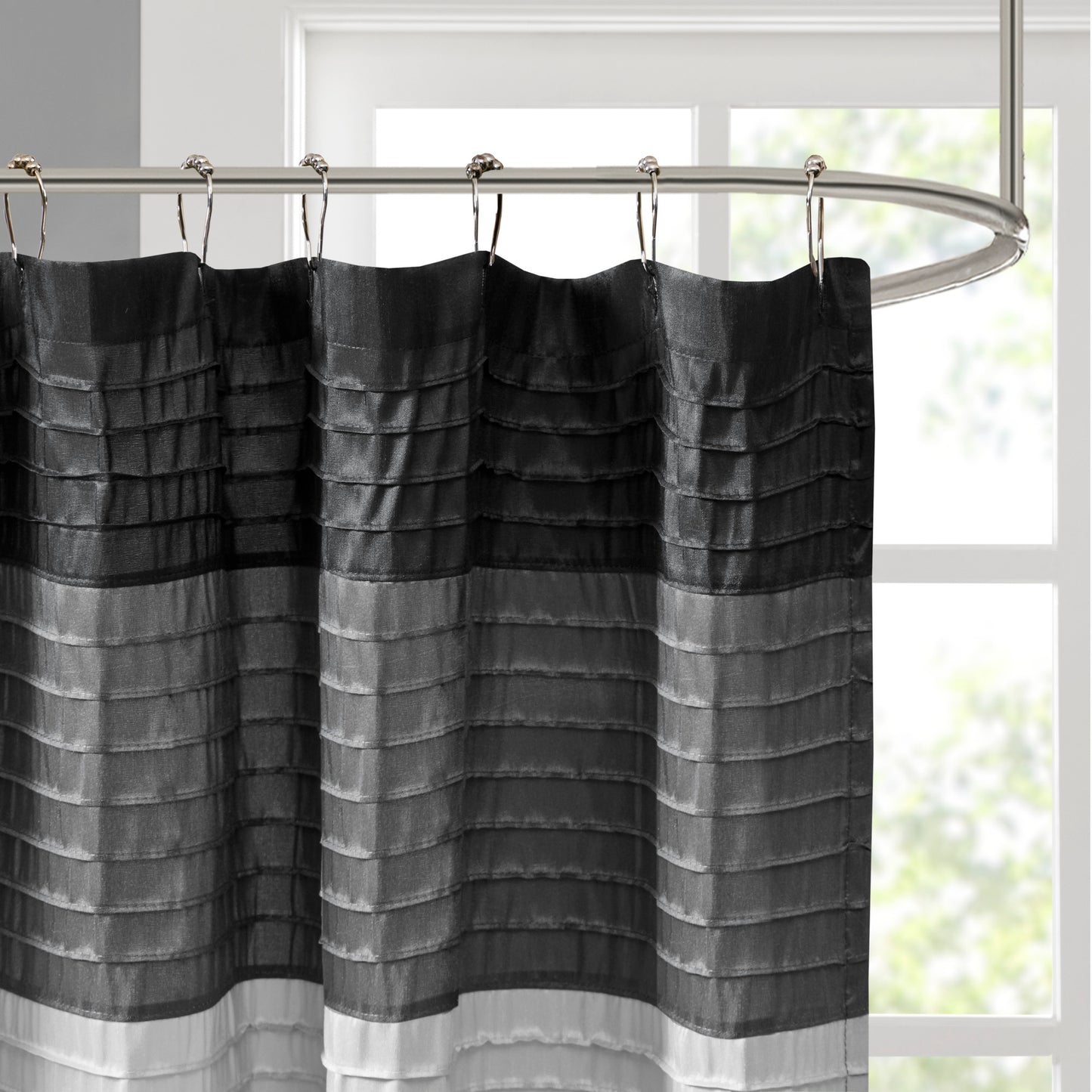 Amherst Faux Silk Shower Curtain