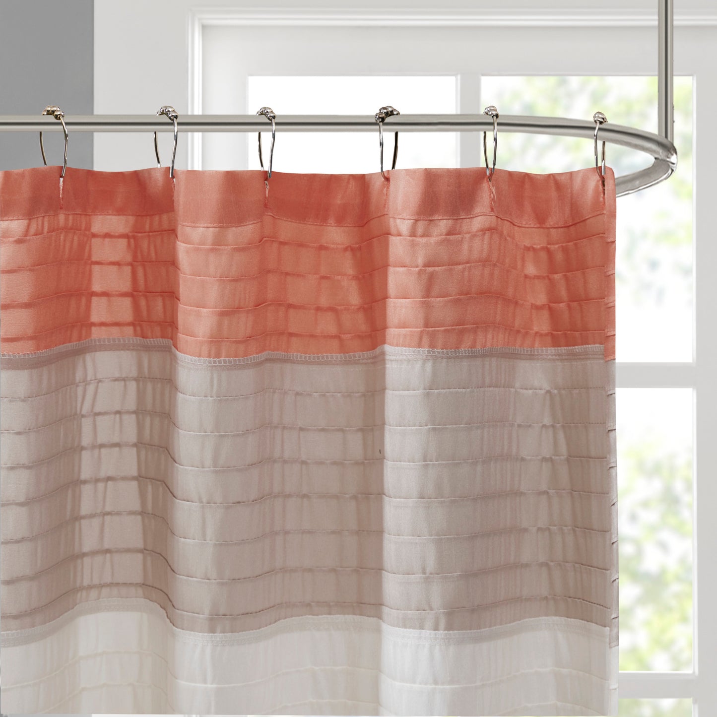 Amherst Faux Silk Shower Curtain