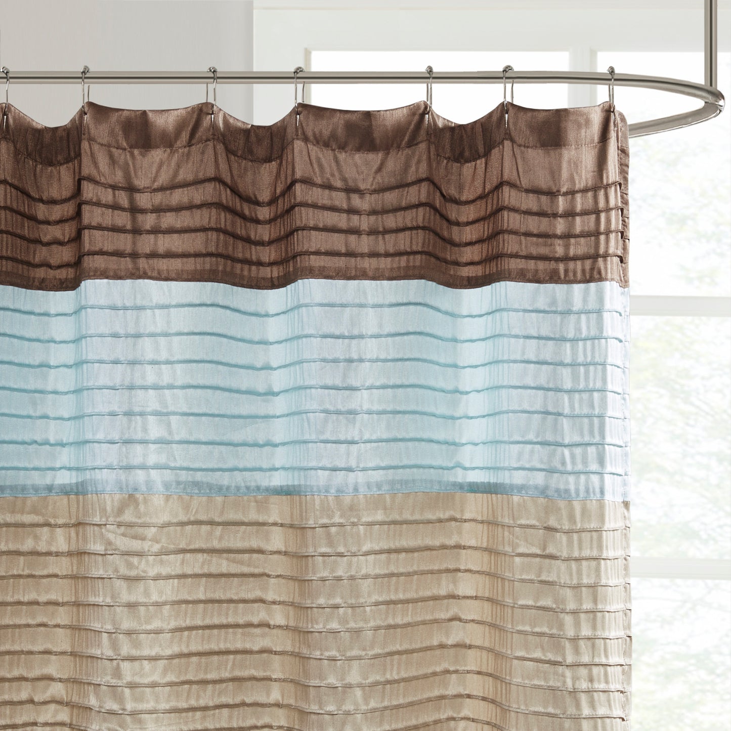 Amherst Faux Silk Shower Curtain