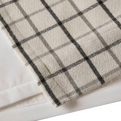 Anaheim Plaid Rod Pocket and Back Tab Curtain Panel with Fleece Lining