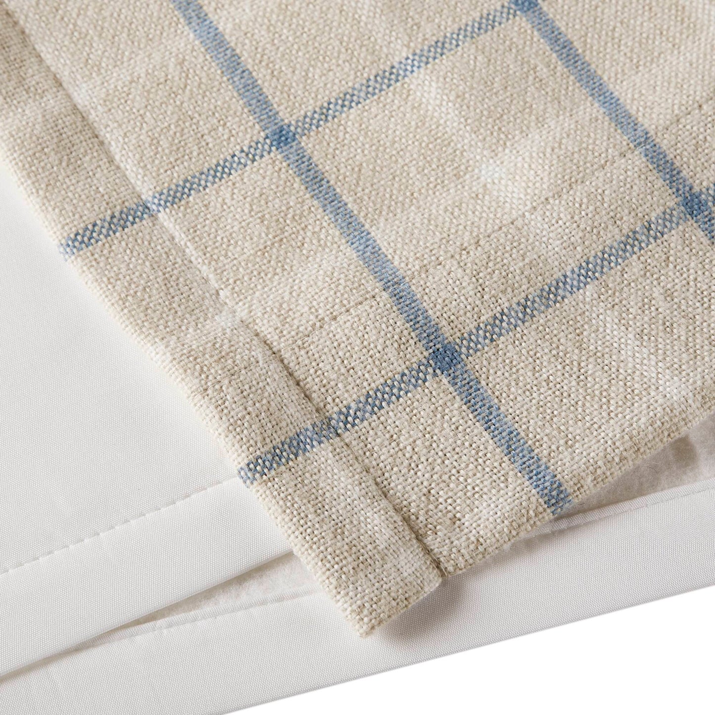 Anaheim Plaid Rod Pocket and Back Tab Curtain Panel with Fleece Lining