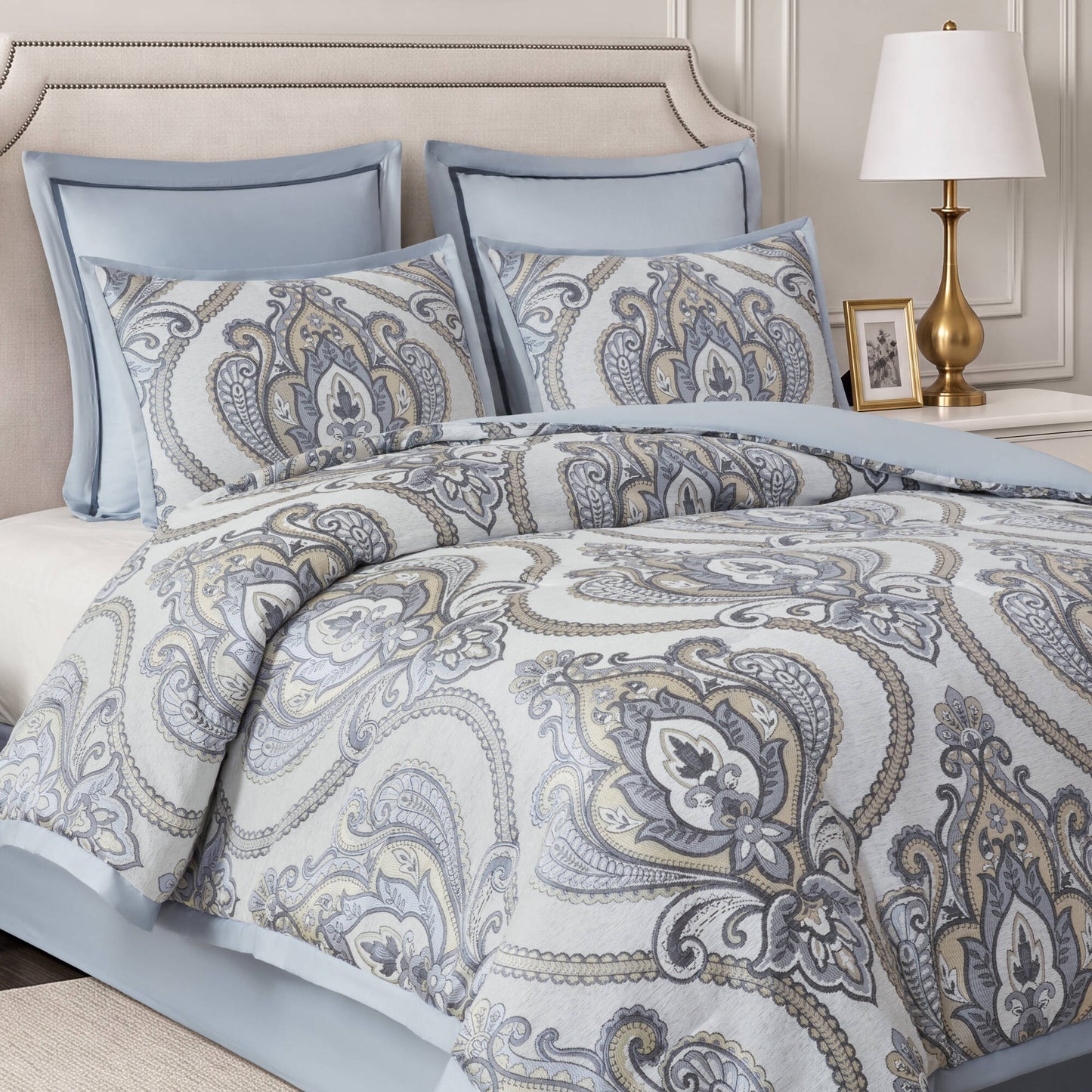 Aveline 9-Piece Jacquard Comforter Set