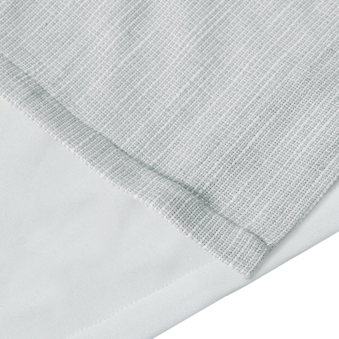 Beals Faux Linen Tab Top Fleece Lined Curtain Panel