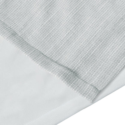 Beals Faux Linen Tab Top Fleece Lined Curtain Panel